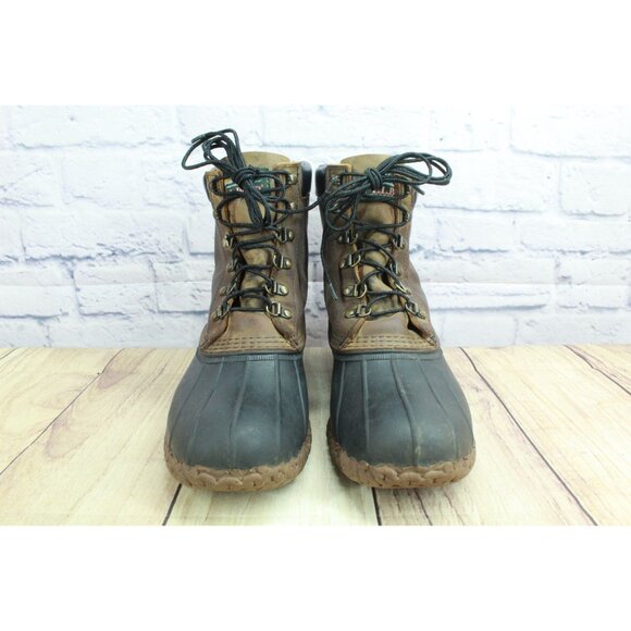 LL Bean Bean Boots 8" Goretex Insulated Choco Brown Leather Size 10 M - Picture 3 of 11